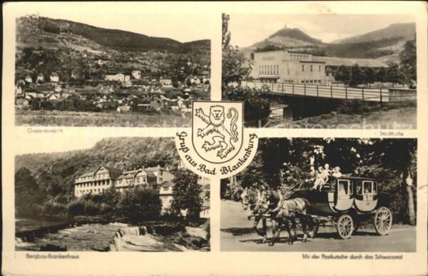 Bad Blankenburg Stadthalle Postkutsche Bergbau-Krankenh
