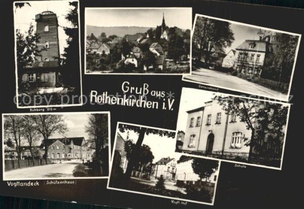 Rothenkirchen Vogtland Kuhberg Gemeindeamt Schule Vogtl. Hof S