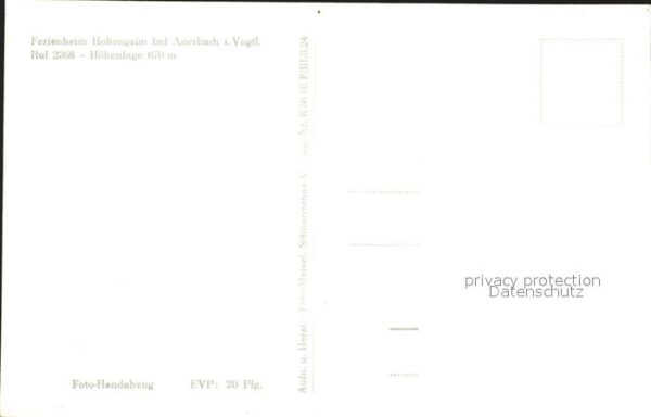 Auerbach Vogtland Ferienheim Hohengrün Carlsturm Röthelst – Bild 2