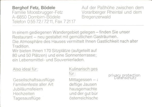 Boedele Berghof Fetz – Bild 2