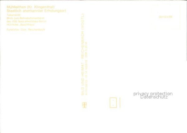 Muehlleithen Klingenthal HO-Hotel Buschhaus Betriebsferienheim – Bild 2