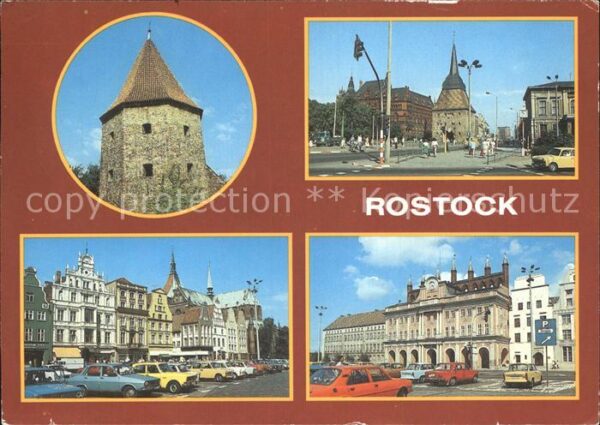 Rostock Lagebuschturm Stadtmauer Steintor Ratha