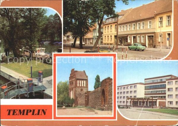 Templin Schleuse Markt Stadtmauer Wieckturm Pre