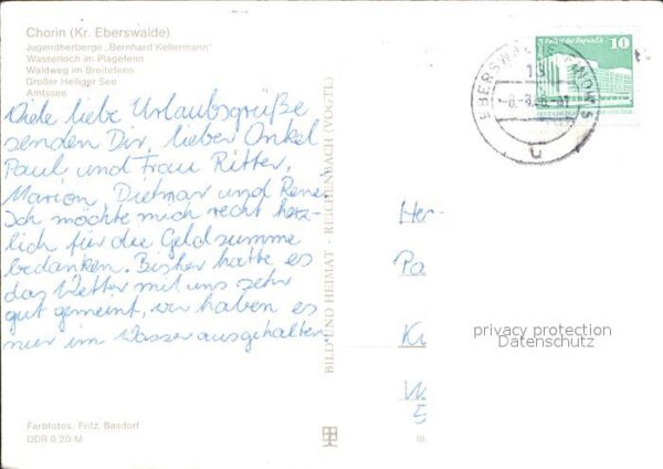 Chorin Jugendherberge Bernhard Kellermann Wass – Bild 2