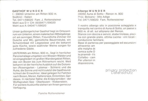 Unterinn am Ritten Suedtirol Gasthof Wunder – Bild 2