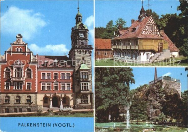 Falkenstein Vogtland Rathaus Erholungsheim Hanneloh Schlossf
