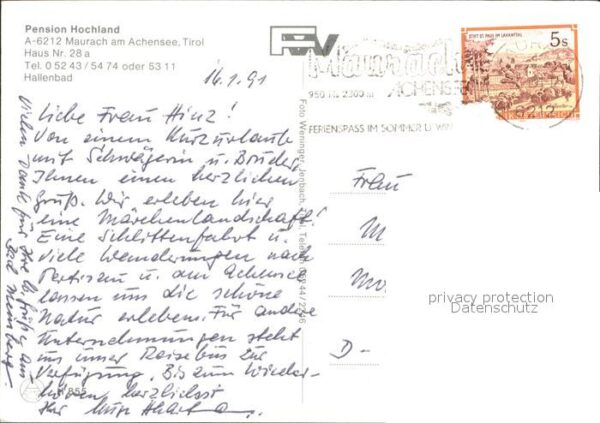 Maurach Tirol Pension Hochland – Bild 2