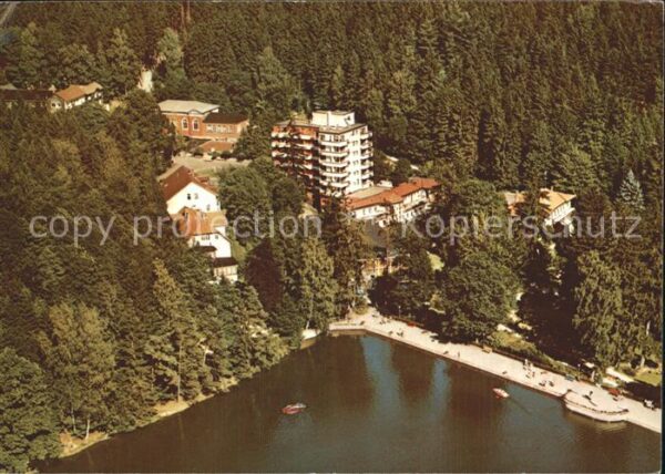 Bad Sachsa Harz Schmelzteich Parkhotel Fliegeraufnahme