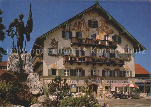 Kochel See Schmied-von-Kochel-Denkmal Hotel zur Po