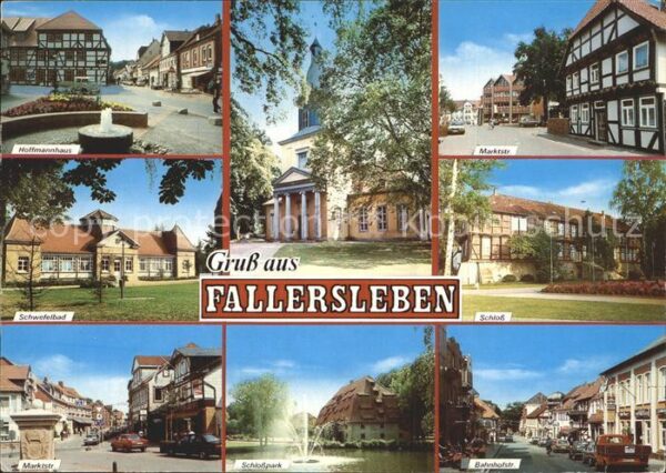 Fallersleben Marktstrasse Schloss Bahnhofstrasse Hof