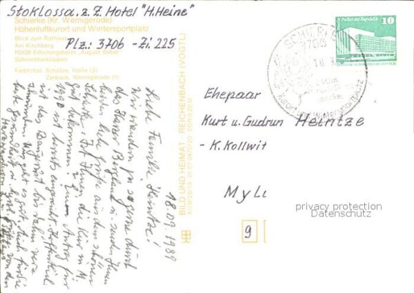 Schierke Harz Rathaus Kirchberg Erholungsheim August – Bild 2