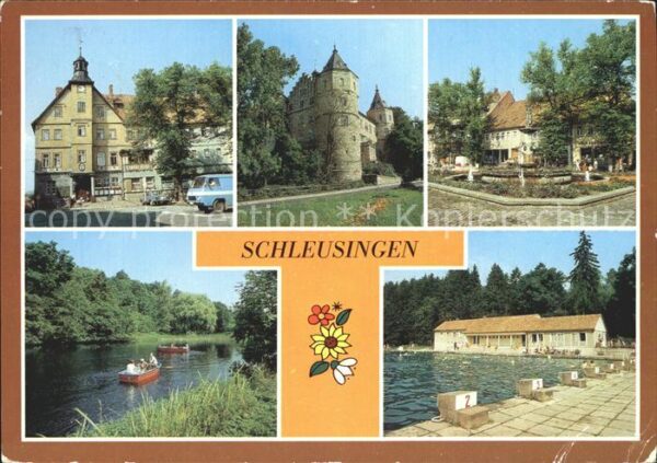 Schleusingen Rathaus Schloss Bertholdsburg Brunne Ma