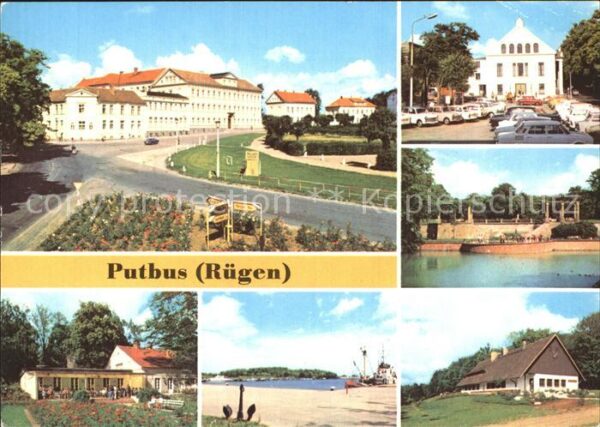 Putbus Ruegen Ernst-Thälmann-Platz KG Rosencafe Hafen