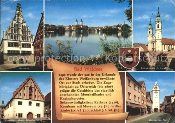 Bad Waldsee Rathaus Stiftskirche St. Peter Wurzache