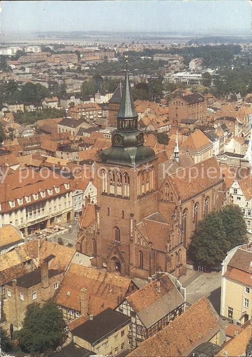 Guestrow Mecklenburg Vorpommern Fliegeraufnahme Stadt- Pfarrkirche St.