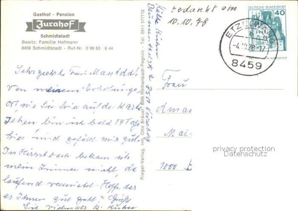 Schmidtstadt Gasthof Pension Jurahof – Bild 2