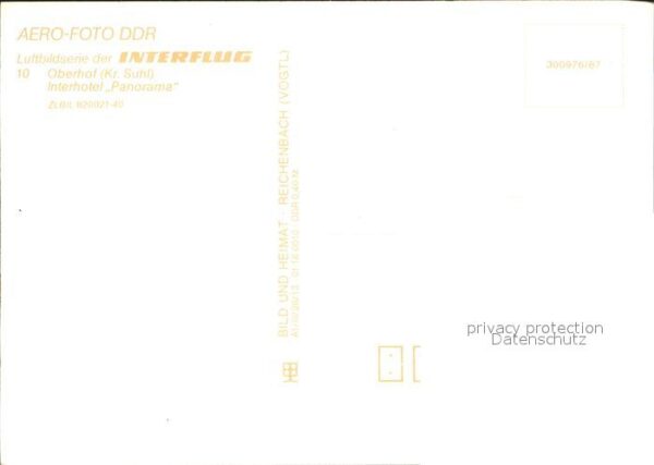 Oberhof Thueringen Fliegeraufnahme Interhotel Panorama – Bild 2