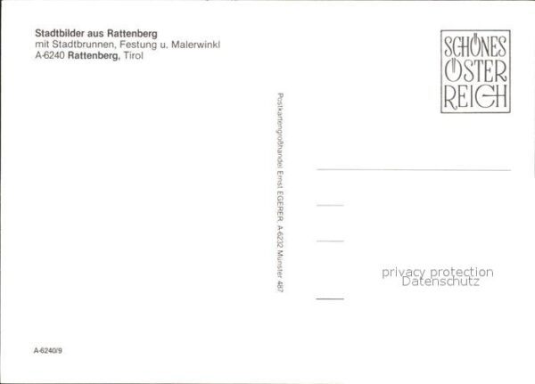 Rattenberg Tirol Stadtbrunnen Festung Malerwinkl – Bild 2