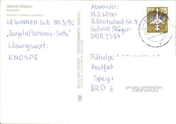 Sassnitz Ostseebad Ruegen Fährhafen – Bild 2