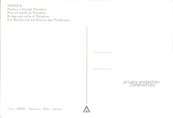 Venedig Venezia Die Brücke und Strasse des Paradieses – Bild 2