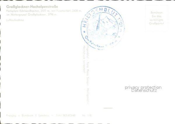 Grossglockner Hochalpenstrasse Parkplatz Edelweissspi – Bild 2