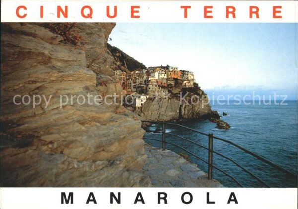 Manarola Panorama dalla passegiatta a mare