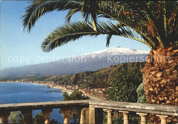 Taormina Sizilien Ansicht von Villa Marzotto