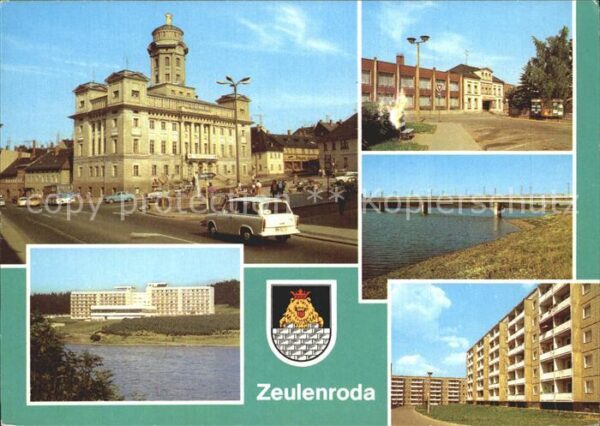 Zeulenroda-Triebes Rathaus Kreiskulturhaus Neubaugebiet Ro