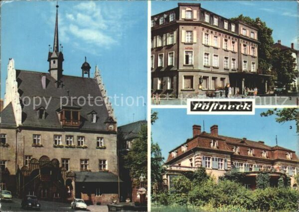 Poessneck Rathaus Erholungsheim Semmelweis Hotel