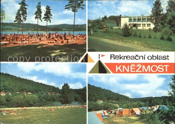 Knezmost Strandbad Badestelle am Fluss Campingpl