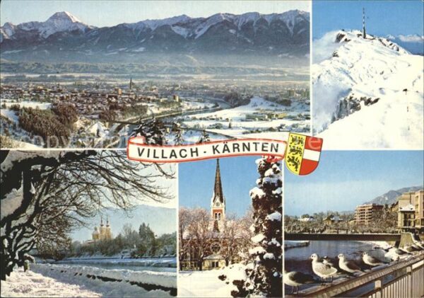 Villach Kaernten Mittagskogel Kirche Heiliges Kreuz Wint
