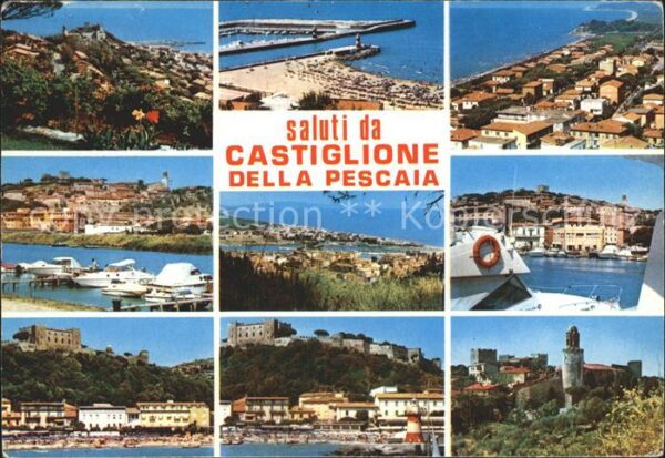 Castiglione della Pescaia Strand Ortsansichten Festung