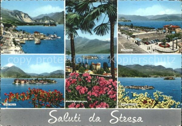 Stresa Lago Maggiore Isola Bella Pescatori Lungolago Panoram