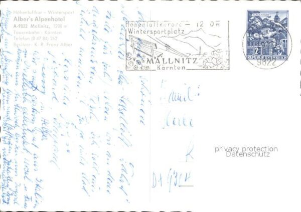 Mallnitz Kaernten Albers Alpenhotel Höhenluftkurort – Bild 2