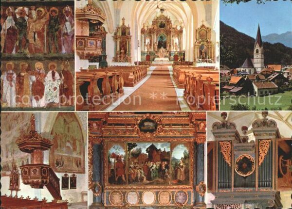 Obervellach Kaernten Pfarrkirche Sankt Martin Nothelferfresk