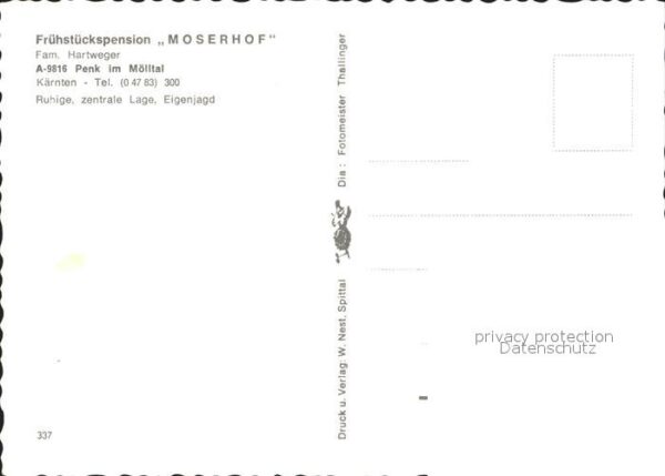 Penk Kaernten Frühstückspenion Moserhof Freibad – Bild 2