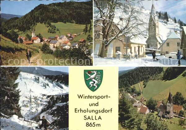 Salla Wintersport Erholungsdorf Kirche Winter