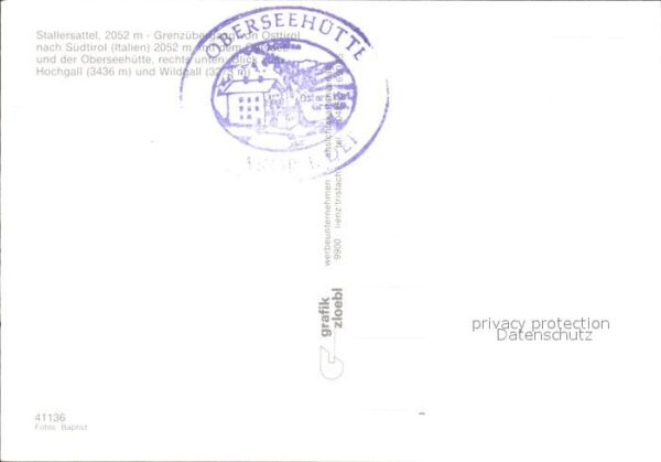 Suedtirol Stallersattel Grenzübergang Oberseehütt – Bild 2