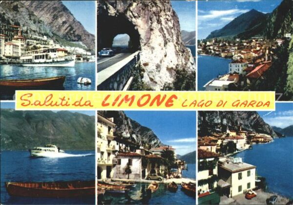 Limone sul Garda See Hafen Boote Ortsansichten