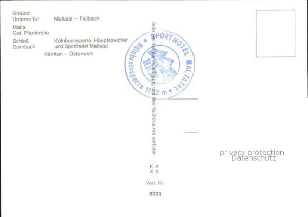 Fallbach Maltatal Wasserfall Gmünd unteres Tor G – Bild 2