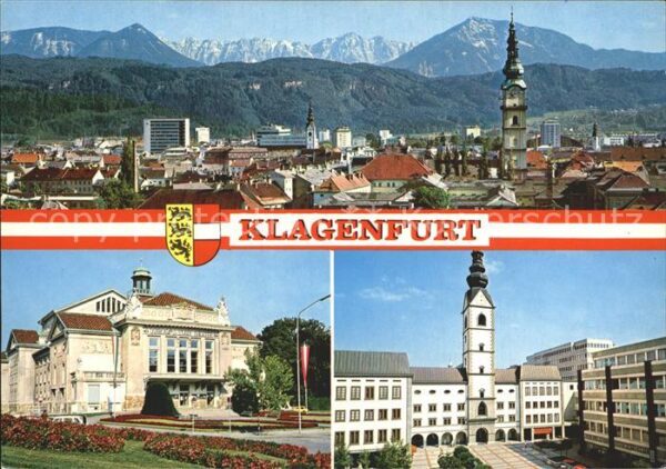 Klagenfurt Woerthersee Kärnten Stadtansicht Koschuta Stadtthea