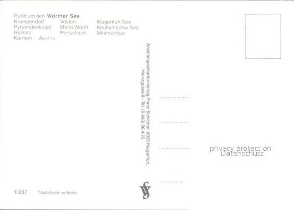 Woerthersee Krumpendorf Velden Pyramidenkogel Maria – Bild 2