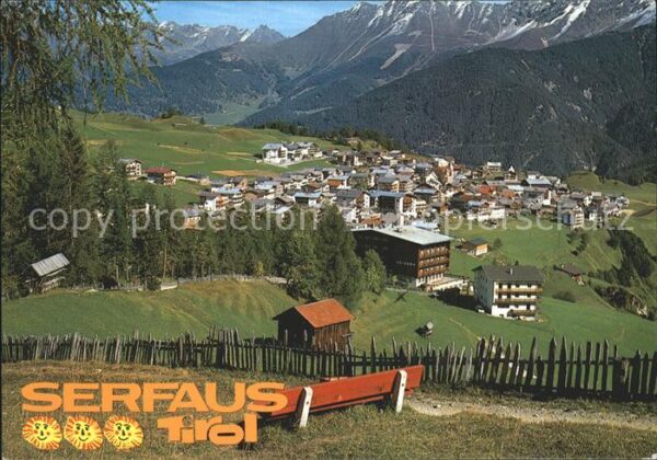 Serfaus Tirol Sonnenterrasse Ortsansicht