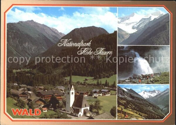 Wald Pinzgau Grossvenediger Krimmler Wasserfall Reic