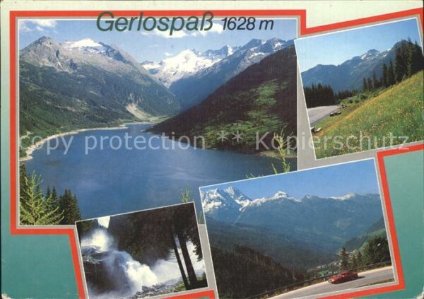 Zillertal Tirol Gerlospass Wasserfall See