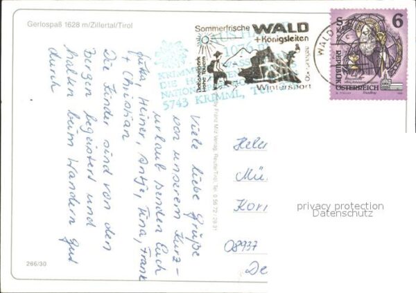 Zillertal Tirol Gerlospass Wasserfall See – Bild 2
