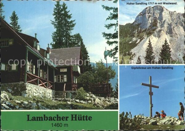 Lambach Oberoesterreich Lambacher Hütte Hoher Sendling Westwand