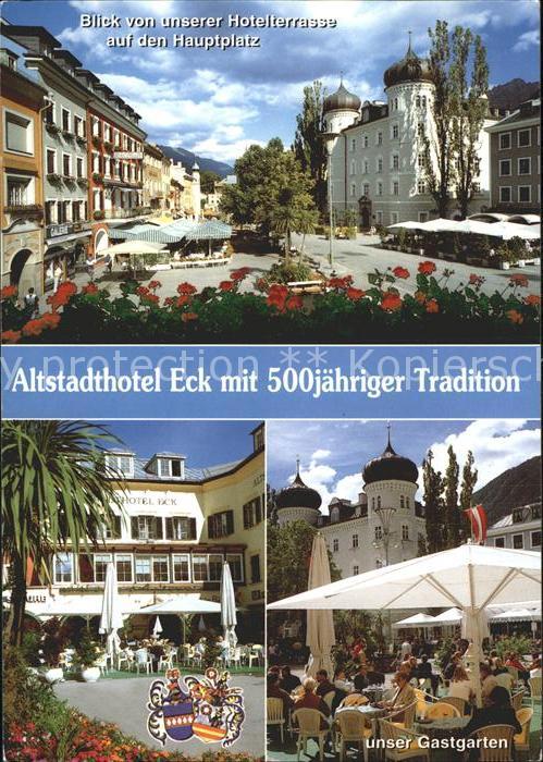 Lienz Tirol Altstadthotel Eck Blick Hotelterrasse a