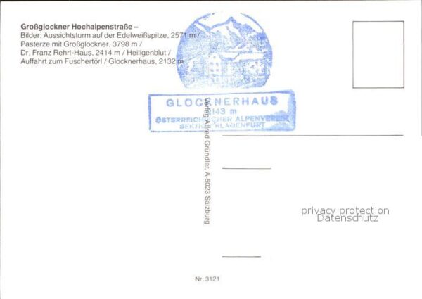 Grossglockner Hochalpenstrasse Aussichtsturm Edelweiß – Bild 2