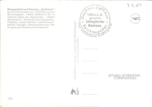 Ramsau Berchtesgaden Berggasthof Zipfhäusl Sahnegletscher Wi – Bild 2